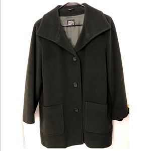 Cinzia Rocca 100% Virgin Wool Green Pea Coat